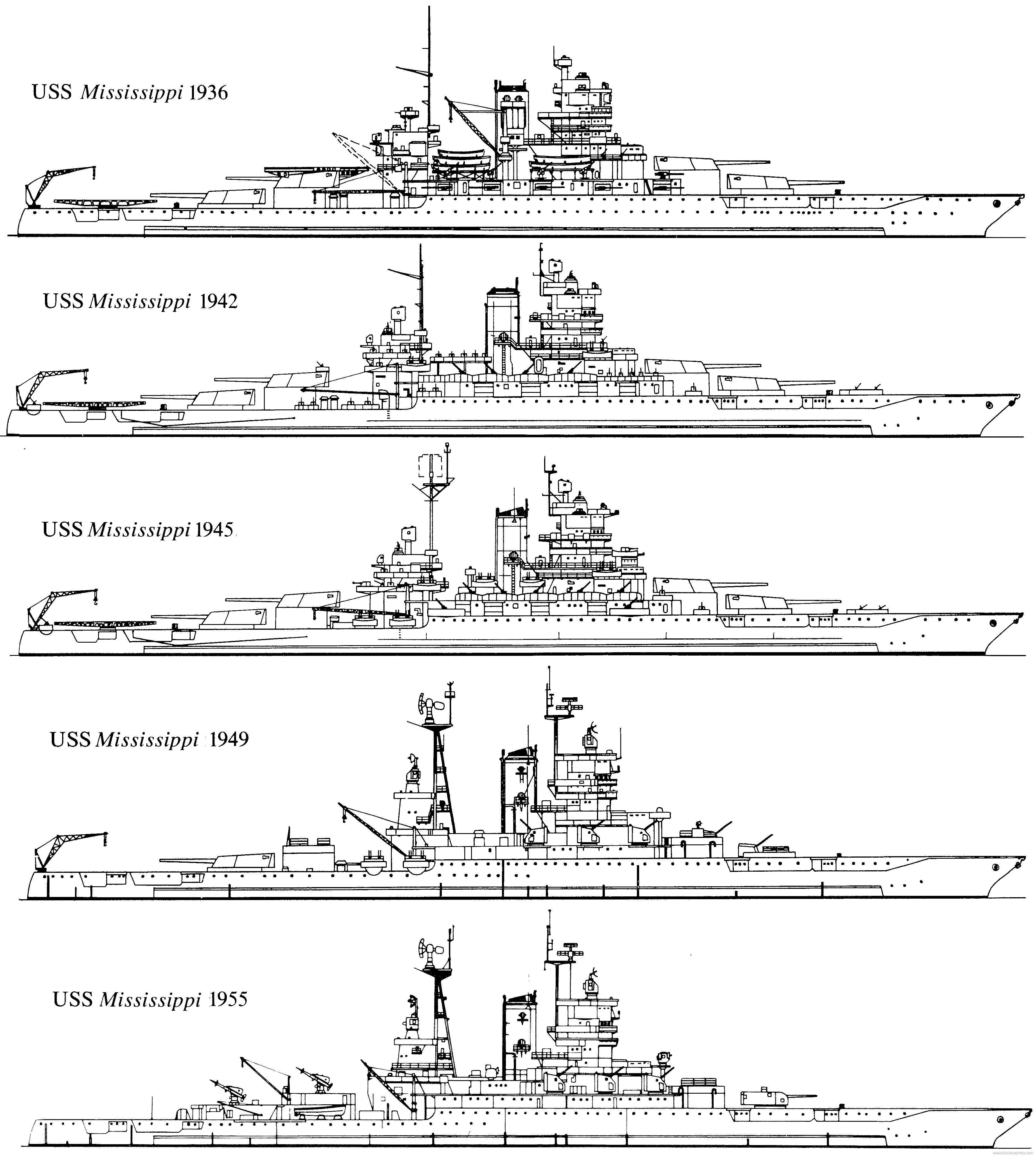 [3686 x 4121] USS Mississippi, from Standard battleship to missile test ...